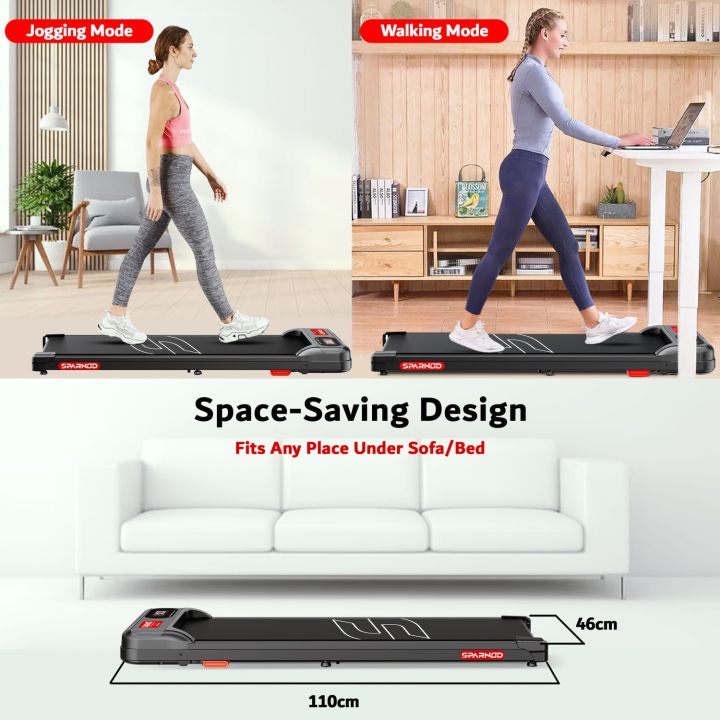Sparnod%20Fitness%20STH-3002%20Home%20Use%20Walking%20Pad%20&%20Treadmill%20Compact%20Ultra-Slim%20,%20Ready%20to%20Use%20,%20%20Shock%20Absorption,%20,%20LED%20Display%20,%20100%20Kg%20Capacity%20-%20Image%202