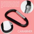 Kqueebee 10PCS 3inch/8CM Aluminum Carabiner Clips,Premium D-Ring Caribeaner with Keyring for Home RV Camping Fishing Hiking Traveling Backpack and Keychain. 