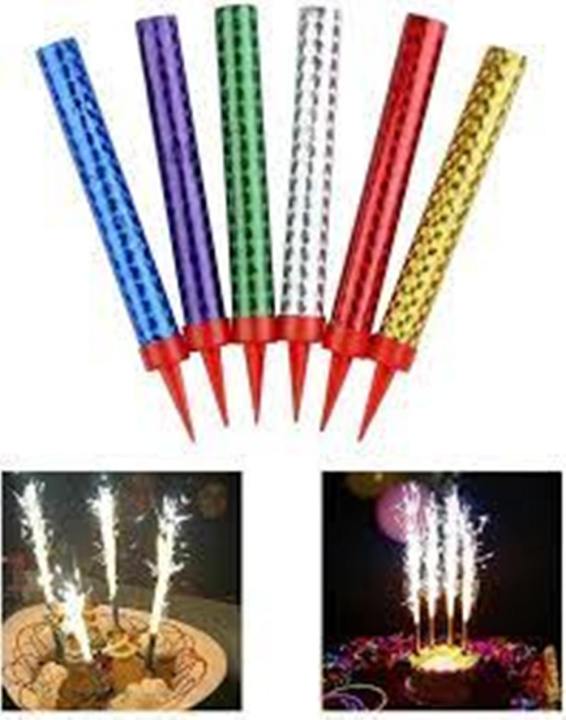 Large Size Bundle Of 3 Pieces 10 CM Fire Candles For Birthday And Anniversary