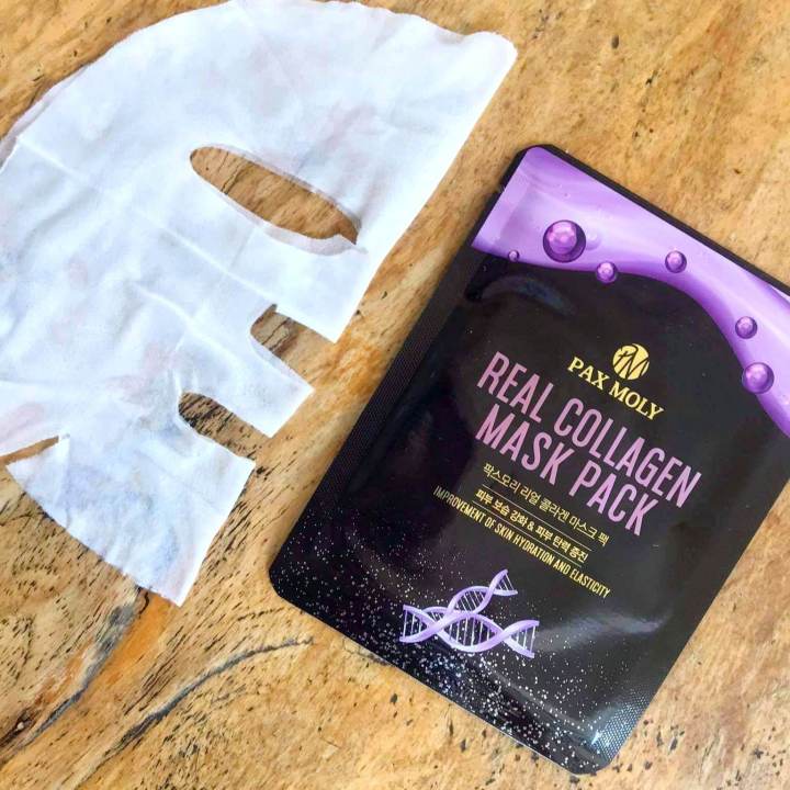 PAX MOLY KOREA Real Collagen Facial Face Mask Pack 1 sheet