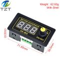 DC 5-30V 12v 24v 5A DC Motor Controller PWM Adjustable Speed Digital display encoder duty ratio frequency MAX 15A ZK-MG. 