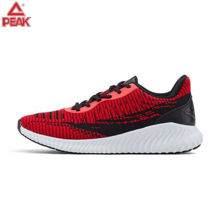 PEAK Cushion Running Shoes Red/Black For Men E94061H