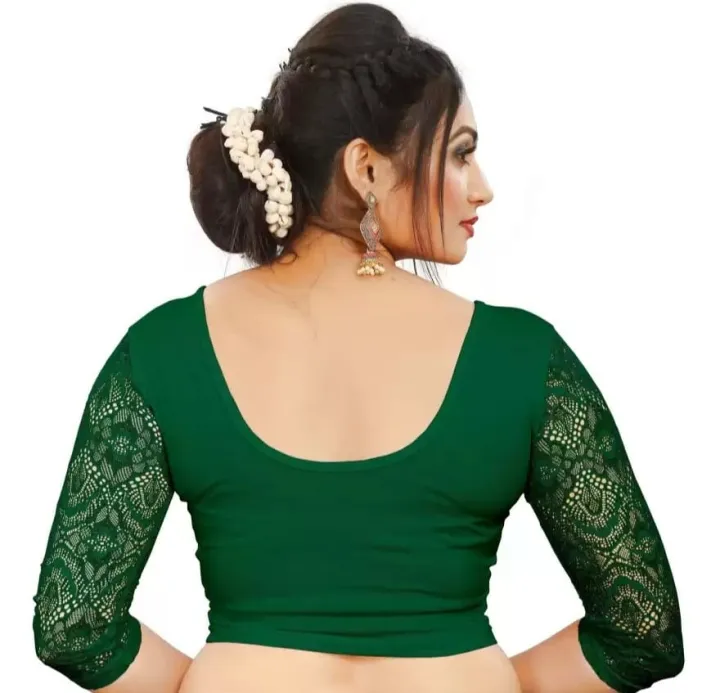 Readymade%20Stretchable%20Blouse%2028%20to%2048%20Size%20Cotton%20Lycra%20for%20Women%20-%20Image%203