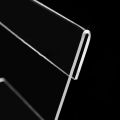 1Pc Portable Acrylic Clear Desktop Sign Labels Display Holder Price Name Card Tag Stand Rack. 