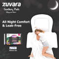 Zuvara Sanitary Pads - XXL - 350 mm (Pack of 6) - Ultra+. 