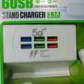 Fast 6 in1 USB Stand Charger Socket. 