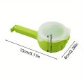 4 pcs Durable Plastic Food Bag Clips Pour Spout Leakproof Design Snack Bag Sealer Reusable Airtight Seal Sealing Pour Food Clip Kitchen Use. 