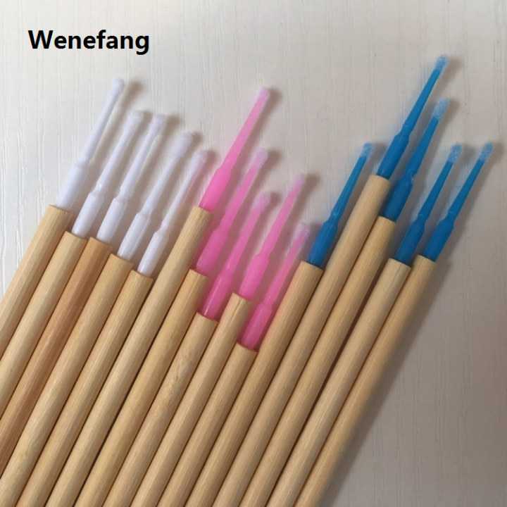 Wenefang%2050%20Pcs%20Bamboo%20Stick%20ECO%20Friendly%20Micro%20Brush%20Applicator%20for%20Eyelash%20Extension%20Lash%20Lift%20Lash%20perm%20Wands%20Makeup%20Tools%20Mini%20Brush%20-%20Image%203