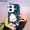 Jizetin for Realme 10 Back Cover Cartoon Pochacco Square Camera Soft Rubber Phone Case. 