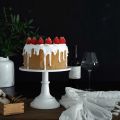 2X Metal Iron Cake Stand Round Pedestal Dessert Holder Cupcake Display Rack Bakeware White Wedding Party Decoration. 