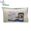 Tulip Bliss Premium Microfiber Hypoallergenic And Anti-Mite Pillow With Dotted Design And Check Border 18"X28". 