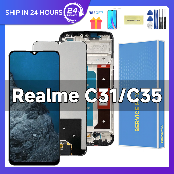 HOT%206.5''%20New%20For%20Realme%20C31%20RMX3501%20LCD%20Display%20with%20Frame%20Touch%20Screen%20Replacement%206.6%7CFor%20OPPO%20Realme%20C35%20RMX3511%20Display%20-%20Image%202