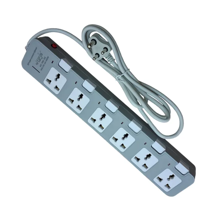 Urja%20(986-2M)%206-Port%204000W%20Electrical%20Surge%20Protector%20with%20Individual%20Switches,%20Universal%20Extension%20Multiplug,%20Safety%20Shutters,%20LED%20Indicator,%201.5m%20Cable%20for%20Home%20&%20Office%20Use%20-%20Image%204