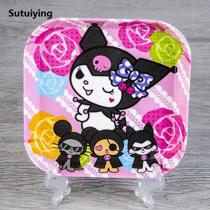 Sutuiying%20Cute%20Sanrio%20Hello%20Kitty%20Kuromi%20Fruit%20Tray%20Plastic%20Anime%20Dessert%20Hot%20Selling%20Plate%20Kitchen%20Plates%20children%20Snacks%20Cartoon%20Kids%20Dining%20Plates%20-%20Image%205
