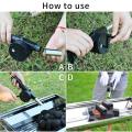 BBQ Fan Air Blower Fast Fire Starter Portable Mini Manual Hand Crank for Outdoor Picnic Camping Cooking Barbecue Charcoal Grills Stove Accessories. 