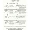 Multiple Colour Waterproof Temporary Tattoo Sticker. 