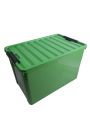 LocknLock Easy Clip Storage Box 60L Natural | Stackable & Multipurpose Eco Friendly Storage Box - 60L With Lid. 