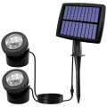 OUMERY Solar Pond Spotlights, LED Solar Underwater Lights with Dual Waterproof Submarine Landscape Spotlight Lighting A. 