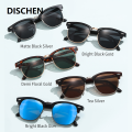 DISCHEN Bargain price Folding HD Polarized Men Women Sunglasses Designer Club Brand Folded Driving Sun Glasses Blinded DroppShipping Master Shades. 