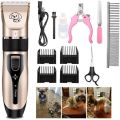 Professional Ceramic Blade Electric Dog Hair Clipper Electric Cordless Grooming Trimmer Kit Rechargeable Clippers Hair Shaver Cat/Dog/Rabbit. 
