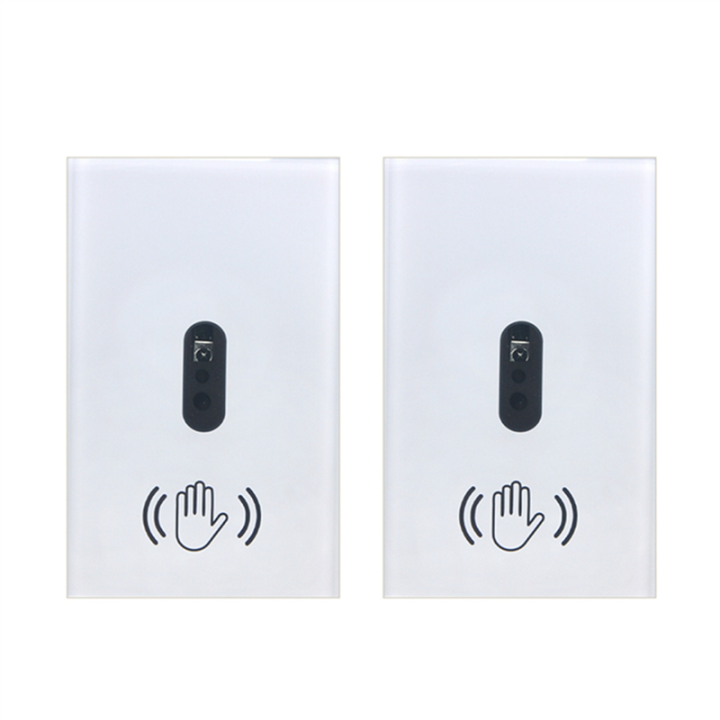 JINMY 2X Smart Light Switch Wall Light Switch Wave Infrared Sensor No Need Touch Electrical Power on Off US Plug