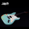 Jet Guitars JS 400 SFG HSS Roasted Maple Relic Sea Foam Green w/ Gigbag. 