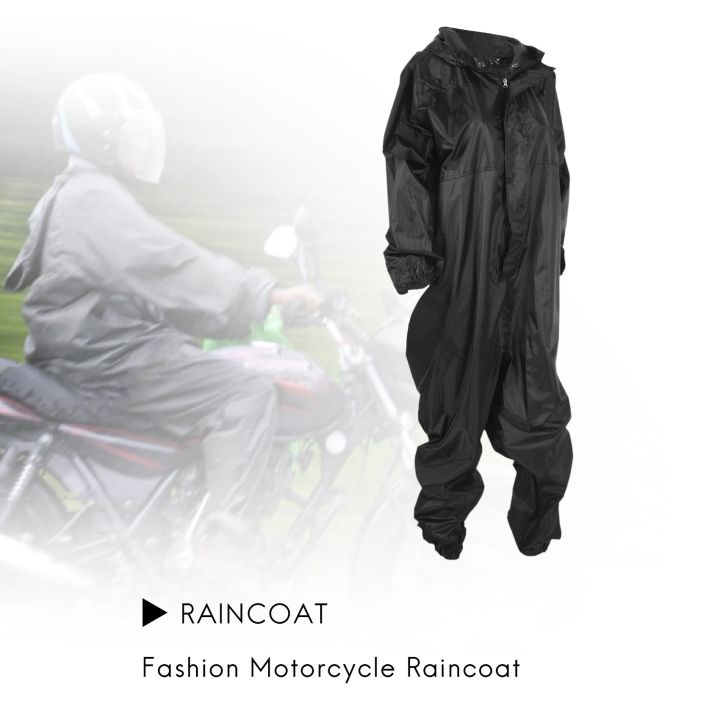 Motorcycle%20Conjoined%20Raincoat/Overalls%20Men%20and%20Women%20L%20Black%20-%20Image%202
