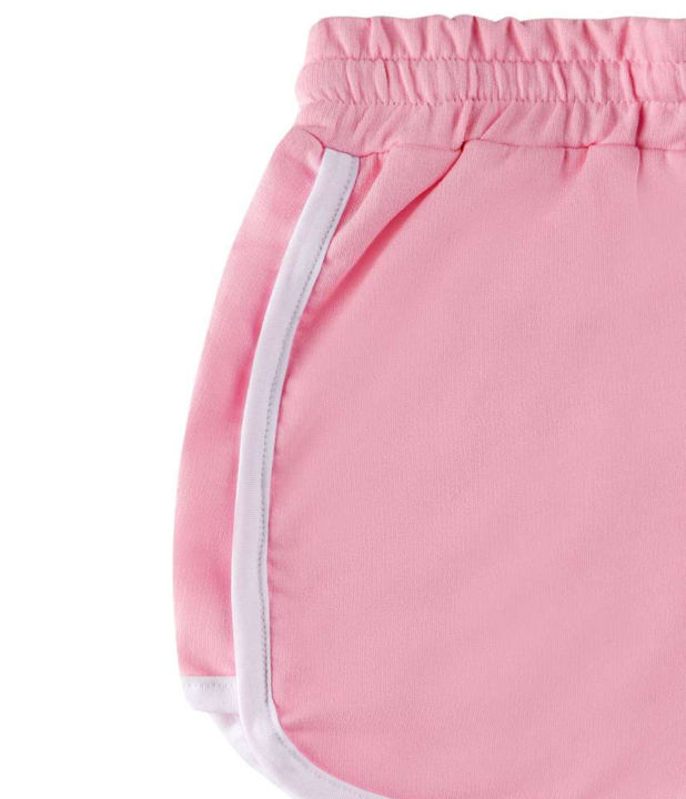 Girls%20Elastic%20Waist%20Contrast%20Binding%20Cotton%20Shorts%20For%20Women%20-%20Multicolor%20%7C%20Fashion%20Cotton%20Shorts%20For%20Women%20-%20Image%207