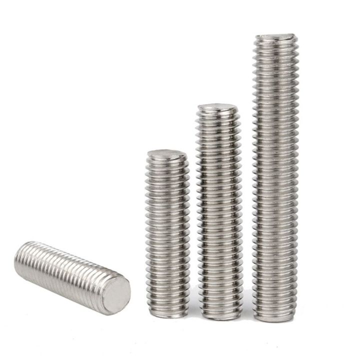 2PCS Useful 304 Stainless Steel Fully Threaded Rod Right Hand Threads ...