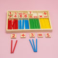 DIY Montessori Toys Math Number Wooden Blocks Counting Sticks Early Learning Educational Games Toys Gifts For Children Kids. 