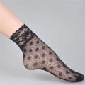 Black Lace short socks Comfortable Lace Ultrathin Mesh fishnet ankle socks Sheer  Women's black sheer socks for Party Night out Summer fashion Casual. 