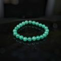 Green Aventurine Natural Healing Crystal Jewelry Fashion Stretchable Comfortable Unisex Fit Slides-On Bead Bracelet. 