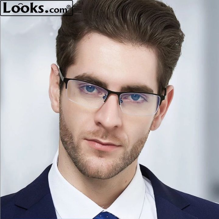 Black%20Metal%20Frame%20Rimless%20Casual%20Formal%20Blue%20Ray%20Cut%20%20Premium%20Computer%20Glasses%20-%20Image%204