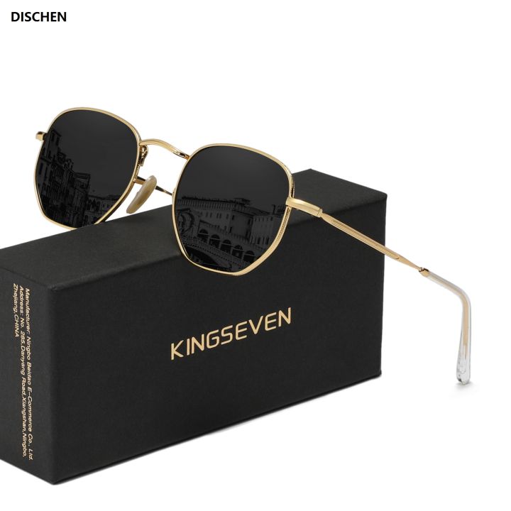 DISCHEN%20New%20style%20KINGSEVEN%20Fashion%20Round%20Sunglasses%20Polarized%20UV400%20Women%20Men%E2%80%98s%20Anti-glare%20Driving%20Glassses%20Alloy%20Frame%20Eyewear%20-%20Image%202