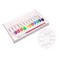 Doms 12 Water Color Tubes With Color Plate. 