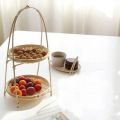 (GGBR) Bamboo Weaving Wicker Baskets Dish Handmade Home Decoration Storage Fruit Bread Food for Kitchen Organizer Panier Osier. 