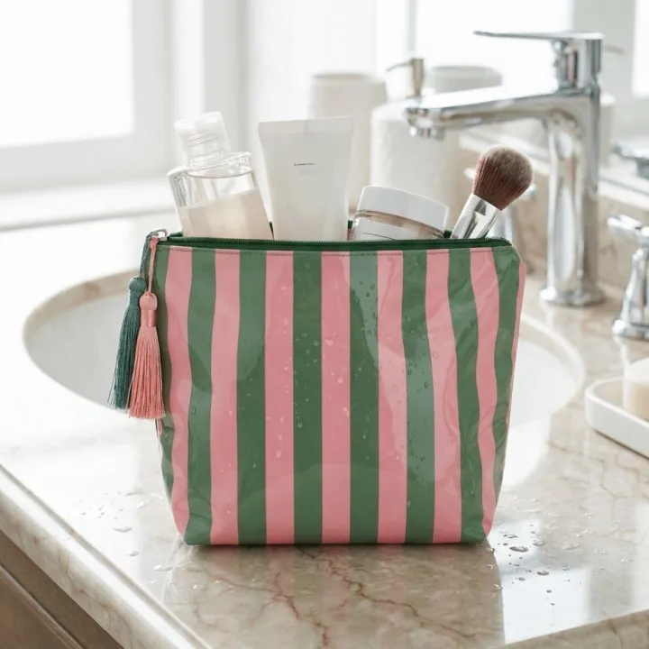 Waterproof%20Portable%20Fringed%20Travel%20Toiletry%20Bag%20Cute%20Design%20Zipper%20Closure%20PVC%20Striped%20Cosmetic%20Bag%20Large%20Capacity%20Glossy%20Makeup%20Brush%20Bag%20Wash%20Storage%20-%20Image%208