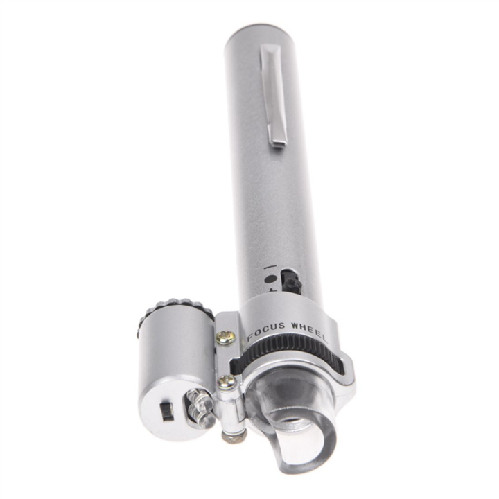 NAMUNY%202%20Pcs%20100X%20Jewelry%20Gem%20Handheld%20Pocket%20LED%20Lights%20Miniscope%20Loupe%20Magnifier%20Pen%20Zoom%20-%20Image%202