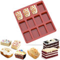 Kitchen accessories 12 Cavities Non-stick Mini Brownie Pan Bread Pan Silicone Mini Loaf baking pan JUE. 