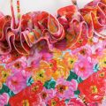 Bikini Summer Swimsuit Strapless Skirt + Floral 2024 New 2 Piece Printed One-Piece Swimsuit Beachwear Ruffle One-Piece Set. 