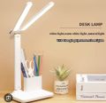 USB Rechargeable Double Head Table Lamp With Dimmable LED. 