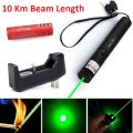 High Powered Green Laser Pointer Rechargeable Adjustable Beam Green Laser Pointer Pen,Black. 
