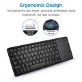 Wireless Dual ode Keyboard 2.4G/BT Wireless Connection Ergonomic Design with Touchpad Wide Compatibility. 