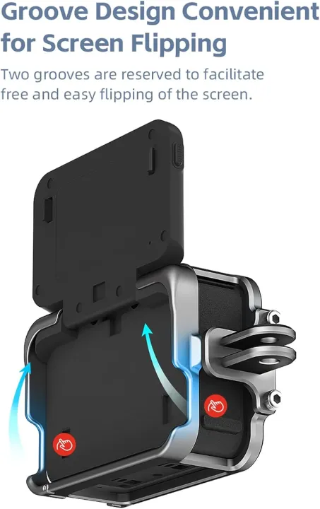 AMagisn%20Insta%20360%20Ace/Ace%20Pro%20Cage%20Camera%20Cage%20Aluminum%20Alloy%20with%20Dual%20Cold%20Shoe%20Mounts%20&%20Sports%20Camera%20Adapter%20Metal%20Protective%20Frame%20-%20Image%206