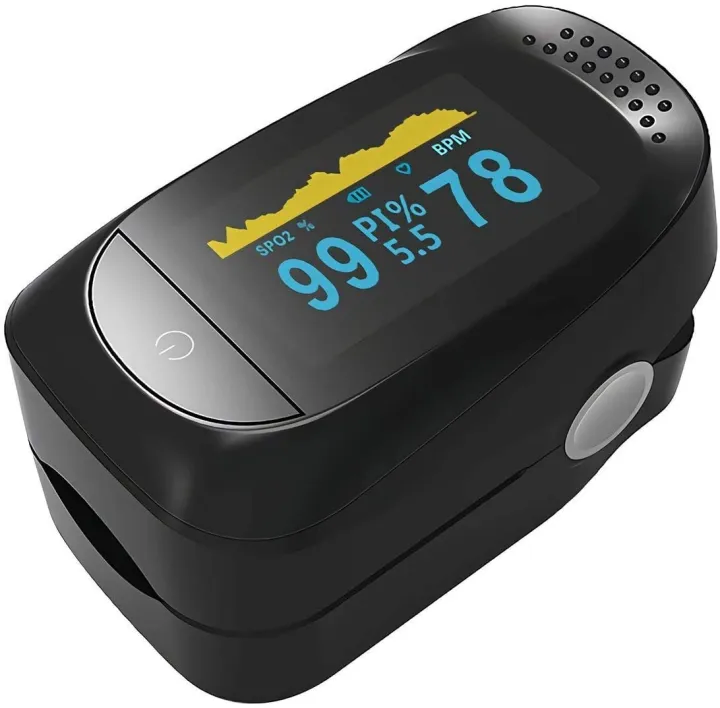 HAPPY Professional Pulse Oximeter Fingertip, SpO2 and PR Value Waveform ...