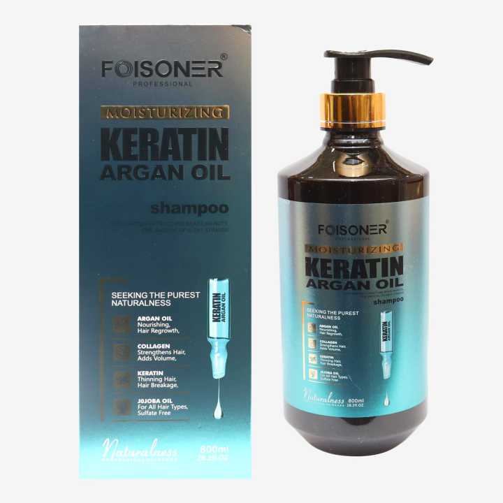 Foisoner Moisturizing Keratin Argan Oil Shampoo 800ml