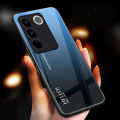 Vantime Case for vivo V27 5G Glossy Glass Gradient Back Hard Shockproof Casing. 