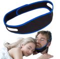Anti Snore Nose Belt  Easily Adjustable Night  Sleeping Device (Black + Blue, Diving Cloth, Pack Of 1 Pcs). 