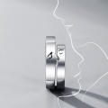 Plated Ring Couple Ring Set Fashionable Couple Ring  Couple Ring Adjustable Size Ring Design Couple Ring Minimalist Design Ring Stainless Steel Ring Small Open Ring for Engagement Couple Ring Wedding. 