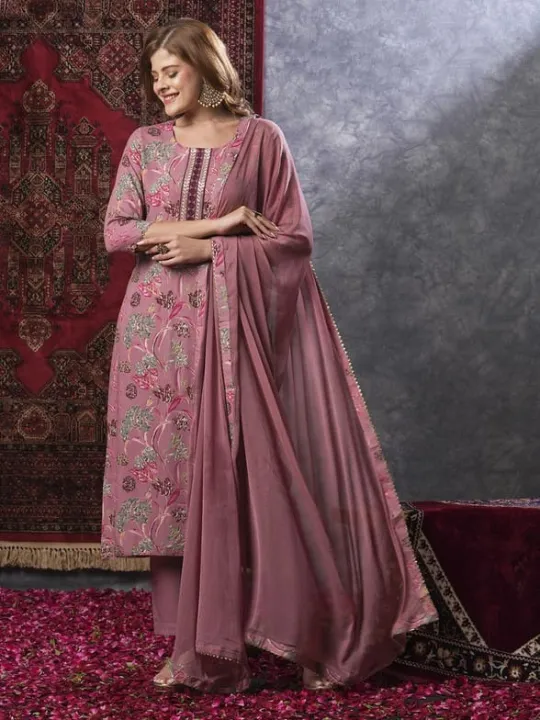 Fabdale%20Women%E2%80%99s%20Viscose%20Rayon%20Floral%20Printed%20Straight%20Kurta%20Pant%20Dupatta%20Set%20%7C%20Festive,%20Wedding%20&%20Party%20Wear%20(DVST-014)%20-%20Image%203